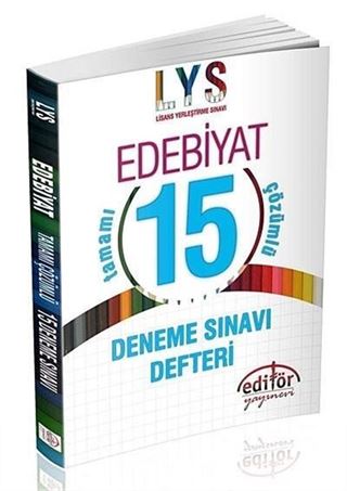 LYS Edebiyat Tamamı Çözümlü 15 Deneme Defteri