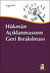 Hükmün Açıklanmasının Geri Bırakılması / Ali İhsan İpek