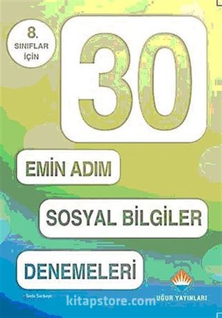 8. Sınıflar İçin 30 Emin Adım Sosyal Bilgiler Denemeleri