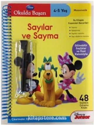 Sayılar ve Sayma / Okulda Başarı (Yaz Sil) (4-5 Yaş)