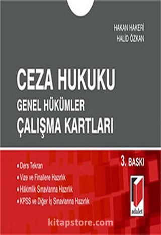 Ceza Hukuku Genel Hükümler Çalışma Kartları (Cep Boy)