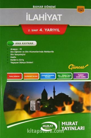 2. sınıf 4. Yarıyıl İlahiyat Ana Kaynak Bahar Dönemi