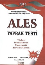 2013 Ales Yaprak Testi / Türkçe, Sözel Mantık, Matematik, Sayısal Mantık