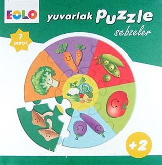 EOLO Yuvarlak Puzzle Sebzeler/ 7 Parça