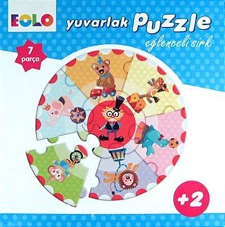 EOLO Yuvarlak Puzzle Eğlenceli Sirk / 7 Parça