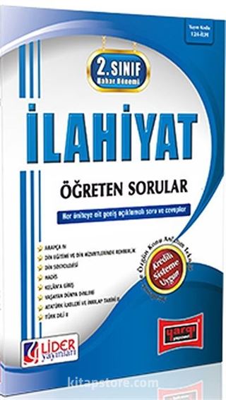 AÖF 2. Sınıf 4. Yarıyıl Bahar Dönemi İlahiyat Öğreten Sorular (Kod:124-İLH)