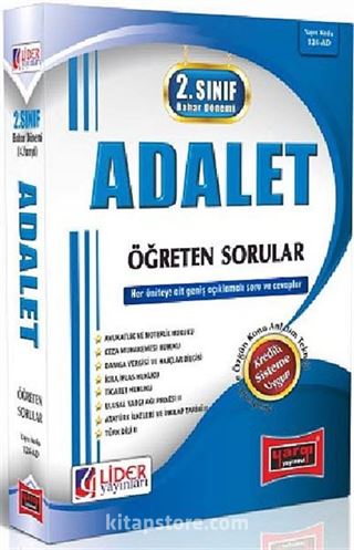 AÖF 2. Sınıf Bahar Dönemi Adalet Öğreten Sorular (Kod:136-İŞL)