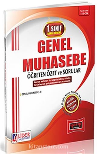 1. Sınıf Bahar Dönemi Genel Muhasebe Öğreten Özet ve Sorular (Kod:112-GM)