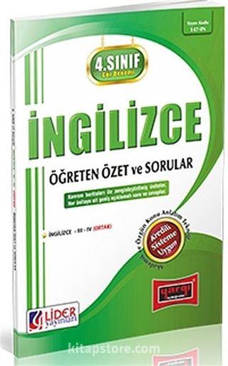 4. Sınıf Bahar Dönemi İngilizce Öğreten Sorular (Kod:147-İN)