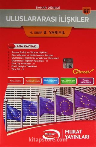 4. Sınıf 8. Yarıyıl Bahar Dönemi Uluslararası İlişkiler Ana Kaynak