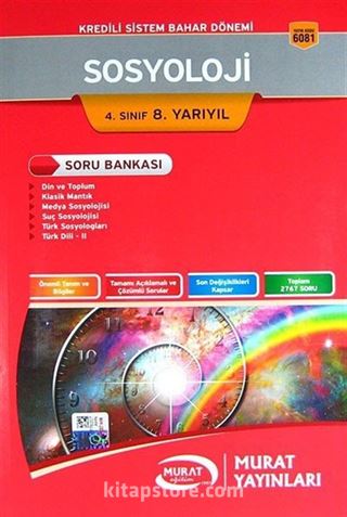 4. Sınıf 8. Yarıyıl Bahar Dönemi Sosyoloji Ana Kaynak