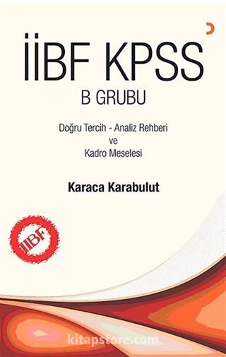 İİBF KPSS B Grubu