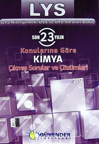 LYS Son 23 Yılın Konalarına Göre Kimya Çıkmış Sorular ve Çözümleri