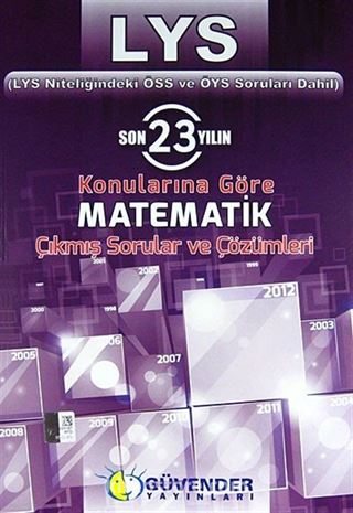 LYS Son 23 Yılın Konularına Göre Matematik Çıkmış Sorular ve Çözümleri