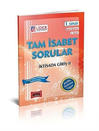 AÖF 1. Sınıf Bahar Dönemi 2. Yarıyıl İktisada Giriş -II Tam İsabet Sorular (Cep Boy)