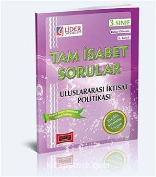 3. Sınıf Bahar Dönemi 6. Yarıyıl Uluslararası İktisat Politikası Tam İsabet Sorular (Cep Boy)