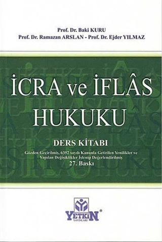 İcra ve İflas Hukuku Ders Kitabı