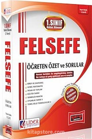 1. Sınıf Bahar Dönemi Felsefe Öğreten Özet ve Sorular