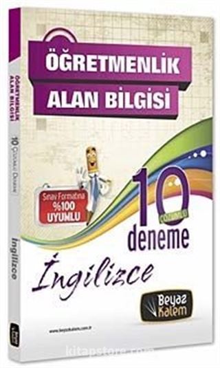 2013 Öğretmenlik Alan Bilgisi İngilizce 10'lu Çözümlü Deneme