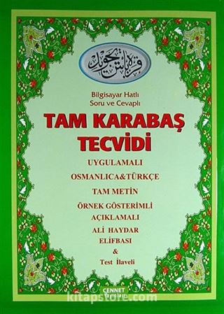 Tam Karabaş Tecvidi - Bilgisayar Hatlı Soru ve Cevaplı