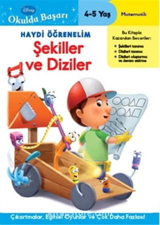 Haydi Öğrenelim Şekiller ve Diziler 4-5 Yaş / Disney Okulda Başarı 1