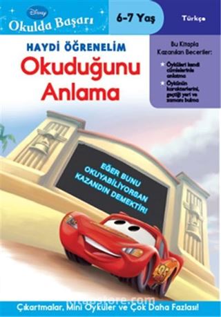 Haydi Öğrenelim Okuduğunu Anlama 6-7 Yaş / Disney Okulda Başarı 5 (Cars)