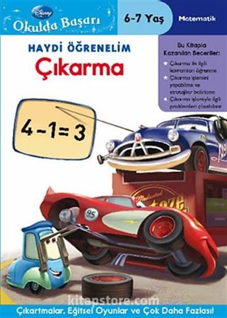 Haydi Öğrenelim Çıkarma 6-7 Yaş / Disney Okulda Başarı 14 (Cars)