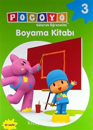 Pocoyo Gülerek Öğrenelim Boyama Kitabı 3 (32 Sayfa)