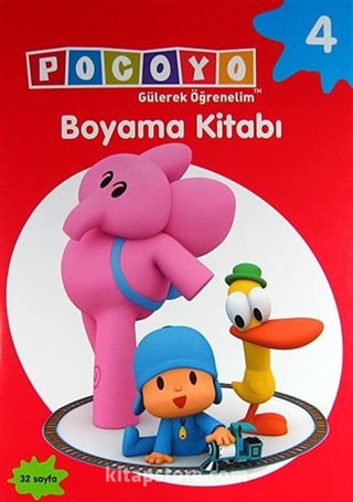 Pocoyo Gülerek Öğrenelim Boyama Kitabı 4 (32 Sayfa)