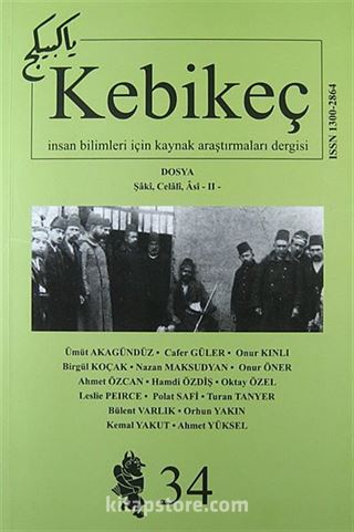 Sayı:34 / 2012-Kebikeç-İnsan Bilimleri İçin Kaynak Araştırmaları Dergisi