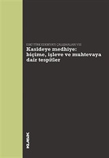 Kasideye Medhiye: Biçime, İşleve ve Muhtevaya Dair Tespitler