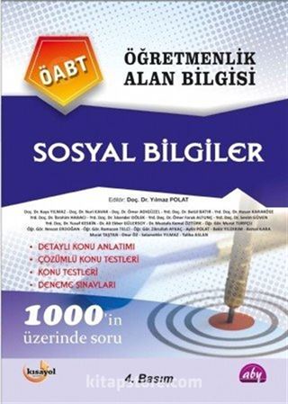 ÖABT Öğretmenlik Alan Bilgisi Sosyal Bilgiler