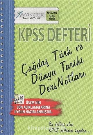 KPSS Defteri Çağdaş Türk ve Dünya Tarihi Ders Notları