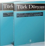 Türk Dünyası Dil ve Edebiyat Dergisi Sayı: 19