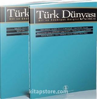 Türk Dünyası Dil ve Edebiyat Dergisi Sayı: 19