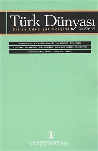 Türk Dünyası Dil ve Edebiyat Dergisi Sayı: 28