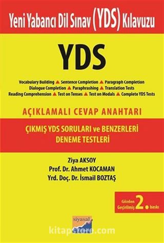 Yeni Yabancı Dil Sınav (YDS) Kılavuzu / Açıklamalı Cevap Anahtarı