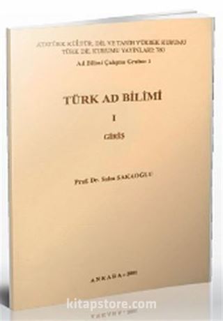 Türk Ad Bilimi 1 - Giriş