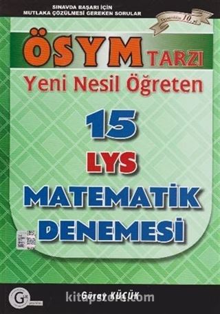 Yeni Nesil Öğreten 15 LYS Matematik Denemesi