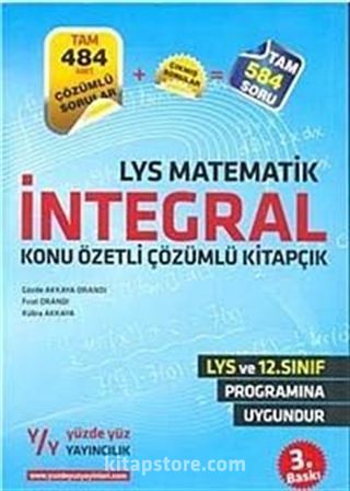 LYS Matematik İntegral Konu Özetli Çözümlü Kitapçık