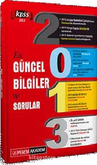 2013 KPSS En Güncel Bilgiler ve Sorular