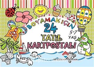 Boyamak İçin 24 Tatil Kartpostalı (5-7 Yaş)