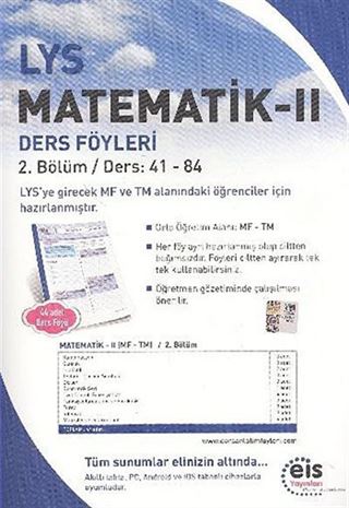 LYS Matematik 2 Ders Föyleri / 2. Bölüm Ders:41-84