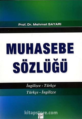 Muhasebe Sözlüğü İngilizce Türkçe -Türkçe İngilizce