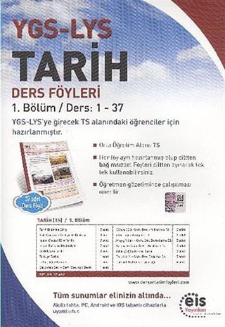 YGS-LYS Tarih Ders Föyleri / 1. Bölüm Ders:1-37