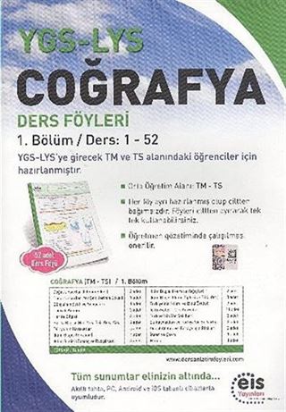 YGS-LYS Coğrafya Ders Föyleri / 1. Bölüm Ders:1-52