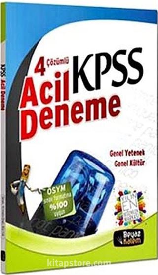 KPSS Genel Yetenek Genel Kültür Çözümlü 4 Acil Deneme