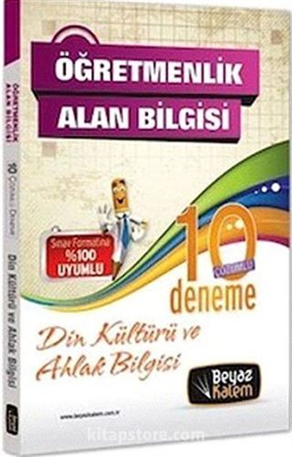 Öğretmenlik Alan Bilgisi Çözümlü 10 Deneme Din Kültürü ve Ahlak Bilgisi