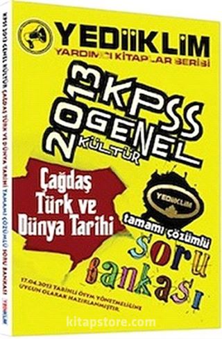 2013 KPSS Genel Kültür Çağdaş Türk ve Dünya Tarihi Soru Bankası