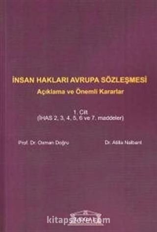 İnsan Hakları Avrupa Sözleşmesi Cilt:1